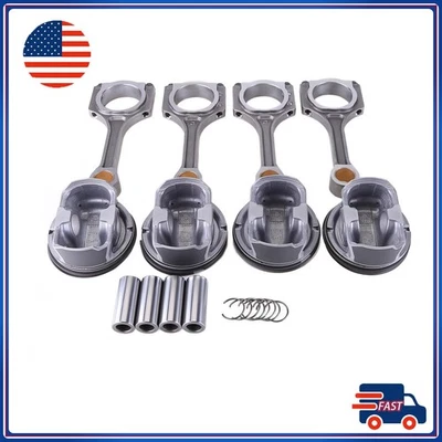 4 piezas varilla de conexión y pistón para Hyundai Sonata Kia Sorento Optima 2011-2019 Foto 1 de 4