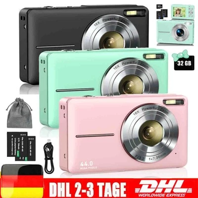 MARKENLOS Kinder Kamera Digital Fotokamera HD 1080P Kamera Sofortbildkamera mit 32GB Karte