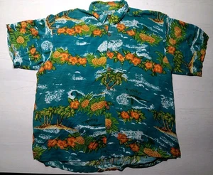 Pineapple Moon Herren Hawaii Hemd Gr. XXL Tropical Cruise Resort Wear Florida - Bild 1 von 18