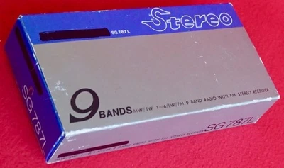 Receptor de radio estéreo FM 9 bandas SANGEAN MW/LW/SW 1-6/FM - SG-787L - ¡Nuevo en caja! Foto 1 de 4