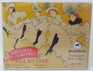 Mazzo Carte Ramino Piatnik Henri de Toulouse Lautrec Ballo Can-Can Troupe de.. - Imagen 1 de 5