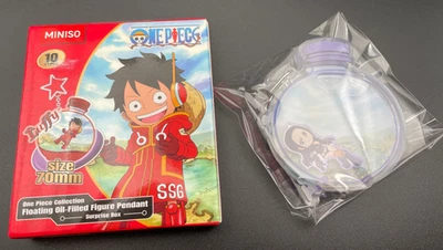 One Piece Miniso Floating Oil Filled Figure Pendant Keychain Charm Nico Robin - Image 1 of 4