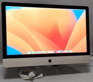 iMac 27" L 2017 Retina 5K Intel i5-5-7600 3.50GHz 8GB RAM 1TB HDD Ventura - Picture 1 of 11