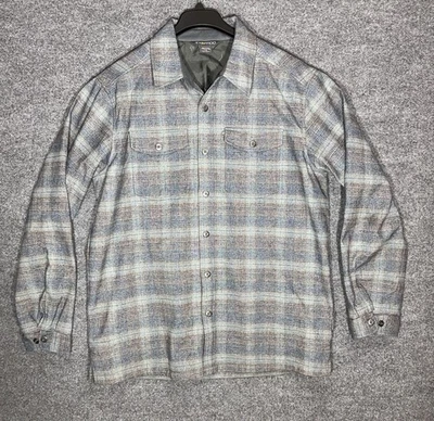 Ex Officio Bruxburn Camisa a Cuadros Manga Larga Chaqueta Cazadora Gris Teal Hombres Grande Foto 1 de 4