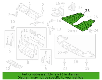 Подлинная оригинальная передняя крышка двигателя Ford 13-19 Ford Fusion Lincoln MKZ DG9Z6P013E - Изображение 1 из 3