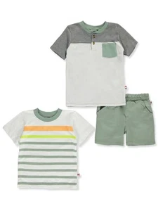 Dapper Dude Boys' 3-Piece Shorts Set Outfit Color: multi Size: 4 - Picture 1 of 1