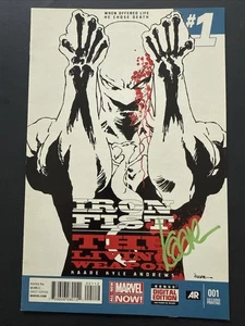 Iron Fist The Living Weapon 1 Signed KAARE ANDREWS 1st Pei Second Print COA - Picture 1 of 12