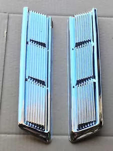 CHROME BONNET VENTS PAIR MAZDA RX3 RX-3 SAVANNA 10A 12A COUPE SEDAN BRAND NEW - Foto 1 di 3