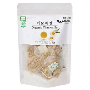 [GAGOPA] 100% Pure Organic Chamomile Herbal Tea, 1.5g x 10 Teabags(5-Pack, 50ea) - Picture 1 of 8