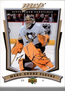 2007-08 Upper Deck MVP Penguins Hockey Card #204 Marc-Andre Fleury