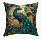 Peacock Oil Painting Spring Easter Sofa Throw Pillow Cover Holiday Home Decor