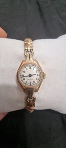 Zenith 9ct Solid Gold - Ladies Watch - Manual Wind - 1950 - Swiss Made - Picture 1 of 7