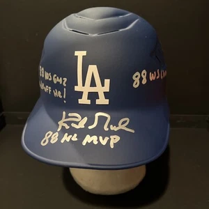 Kirk Gibson Signed Dodgers Full Size Helmet 88 WS CHAMPS Beckett Authenticity - Picture 1 of 7