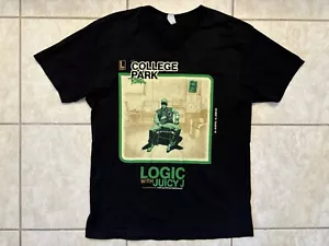 Logic with Juicy J The College Park Tour Graphic T-Shirt Men’s Sz Large Band Rap - Picture 1 of 6