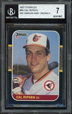 1987 Donruss #89 Cal Ripken 2001 Anniversary Originals BGS 7
