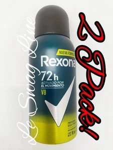2X Rexona Men Deodorant Antiperspirant Spray Alcohol Free 90mL 58g Activado - Picture 1 of 3