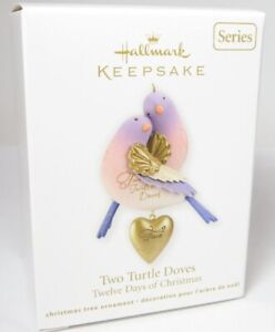 Twelve Days of Christmas TWO TURTLE DOVES Hallmark Christmas Ornament (2012)