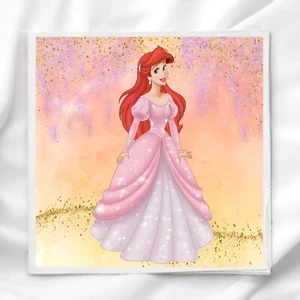 Little Mermaid Fabric Panel Quilt Block for sewing quilting crafting LM74968 - Picture 1 of 2