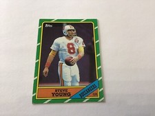 1986 Topps Steve Young Rookie RC Card Tampa Bay Buccaneers #374