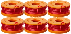 WORX Replacement Spool Line WA0010 6 Pack for all Worx Trimmer WG162 WG176 WG166 - Picture 1 of 7