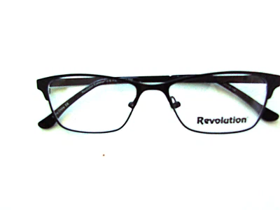 NEW EYEGLASS FRAME RECTANGLE BLK FULL RIM METAL/PLASTIC MODEL REVOLUTION WOMAN - Image 1 of 4