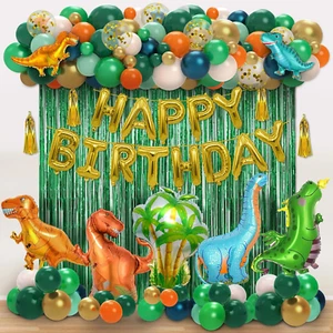 Dinosaur Birthday Decorations, 113Pcs Dinosaur Party Decorations Include Dinosau - Picture 1 of 12