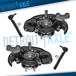 Front Knuckles Wheel Hubs Outer Tie Rods for 2008 - 2013 Toyota Highlander AWD - Picture 1 of 9