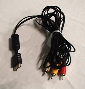 Cable de conexión estéreo RCA AV para consola Sony PlayStation 1 original excelente estado - Imagen 1 de 5