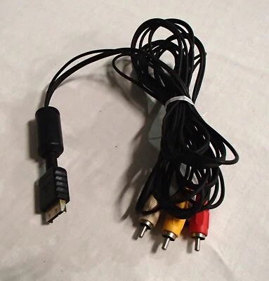 Genuine Sony PlayStation 1 Console Stereo RCA AV Connecting Cable Ex condition - Image 1 of 4
