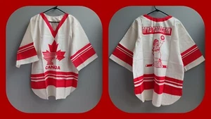 Vintage 1990 Team Canada Hockey in Russia Fan Promo Jersey New in Bag One Size - Picture 1 of 16