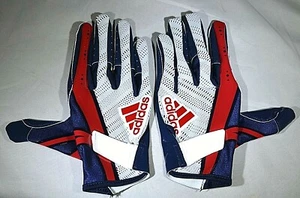 Adidas weiß marineblau rot ADI 6.0 NFL Fußball Handschuhe Empfänger Tacky Grip 2XL f - Bild 1 von 9