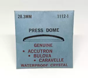 Bulova Accutron Caravelle 28,3 mm 1112-1 prensa cúpula cristal - impermeable - Imagen 1 de 3