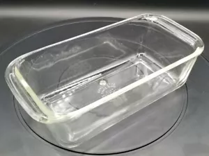 Pancetta in vetro trasparente vintage Pyrex 213 Piatto da forno pane 1,5 QT 8,5x4,5x2,5 - Foto 1 di 8