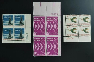 MNH US Stamps Plate Blocks 5 cent issues. 8 different. Free shipping! - Image 1 of 2