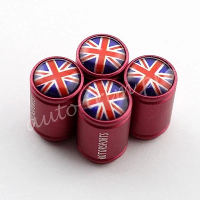 Accessories Car Wheel Air Tire Tyre Valve Cap Holder Cover United Kingdom Flag - image 1 of 2