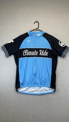 Camiseta deportiva de ciclismo Primal Climate Ride para hombre XL azul negro cremallera completa manga corta Foto 1 de 4