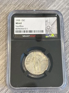 1930- Standing Liberty Quarter- NGC- MS62- Vaultbox Horizon + Package - Picture 1 of 6