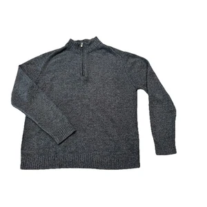 Enzo Montovani Herren Medium 100 % Wolle 1/4 Reißverschluss Pullover klassisch Papa adrett Golf - Bild 1 von 6