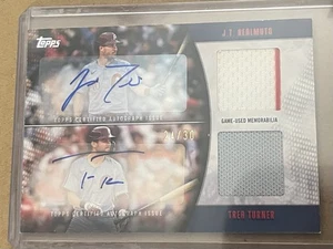 Topps 25 Update - Trea Turner (NL bat champ) J.T. Realmuto - Dual Auto Relic /30 - Picture 1 of 4