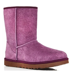 Botines Ugg Para Mujer Clásicos Cortos Metálicos 6 Nuevos Sin Etiquetas Púrpura Rosa Buganvilla Dorado - Imagen 1 de 11