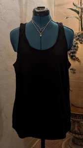 Canotta donna Alternative NERA scollo a scoop senza maniche in jersey taglia L - Foto 1 di 4