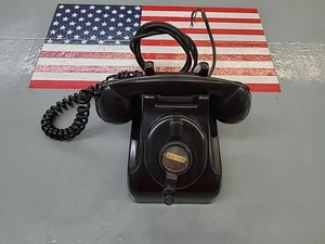 Vintage Leich Non-Dial Hand Crank Bakelite Desk Phone Telephone - Picture 1 of 9