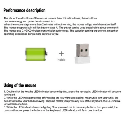 Mouse Remote Control Remote Mouse Gyroscope Auto Sleep For TV - Image 1 of 4