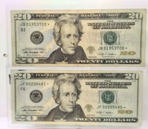 US $20 Dollars Bill *STAR NOTE* Series 2009 - Picture 1 of 4