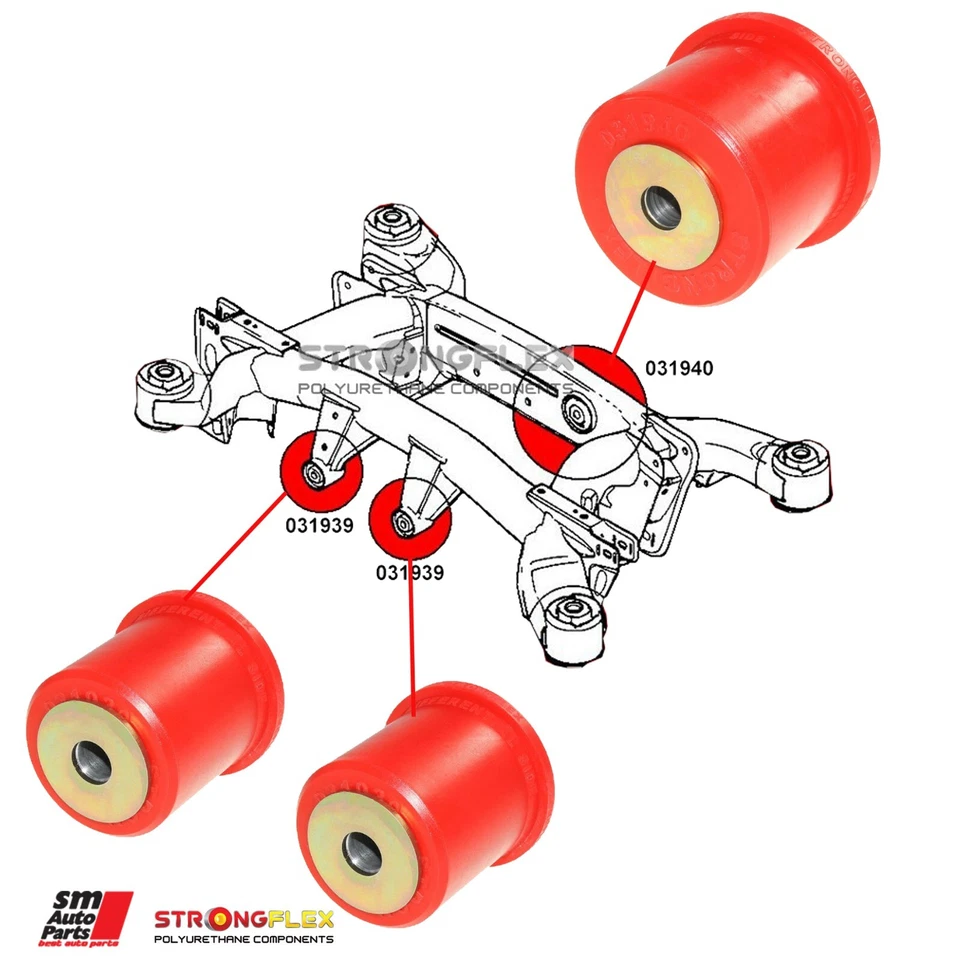 BMW 5 E60 Sedan/E61 Touring silent bloc de différentiel arrière 33176770456 - Photo 1/4