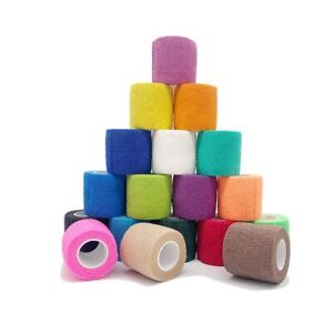 Elastic Bandage Colourful Sport Self Adhesive Wrap Tape Elastoplast Knee Support
