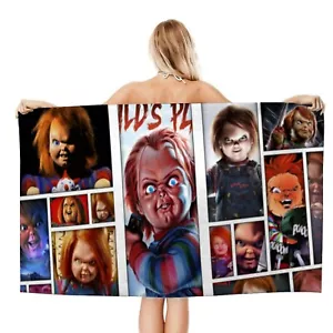 Chucky Gifts Beach Towel for Women Girl Or Boy Birthday Inspired  30.7"*51.2" - Picture 1 of 7