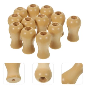 12 Pcs Bamboo Curtain Wooden Pendant Blind Pull Cord Knobs Safety - Picture 1 of 12
