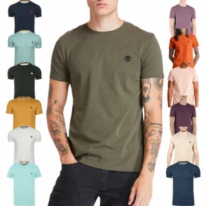 TIMBERLAND Mens T Shirt Crew Neck Short Sleeve Summer Cotton Tee Casual Top NEW - Picture 1 of 25