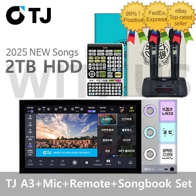 TJ Media A3 21.5" Touch Screen Karaoke Machine+Mic+Remote+Book(Koreran+Foreign) - Image 1 of 4
